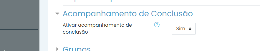 Acompanhamento de Conclusão