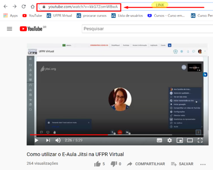 link do YouTube